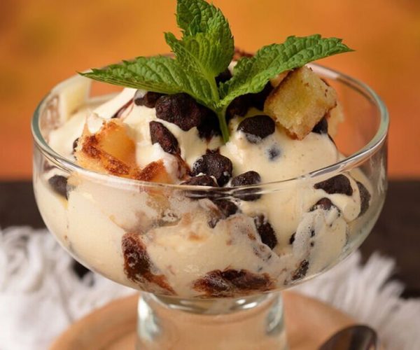 Easy rum and raisin ice cream recipe only uses four ingredients